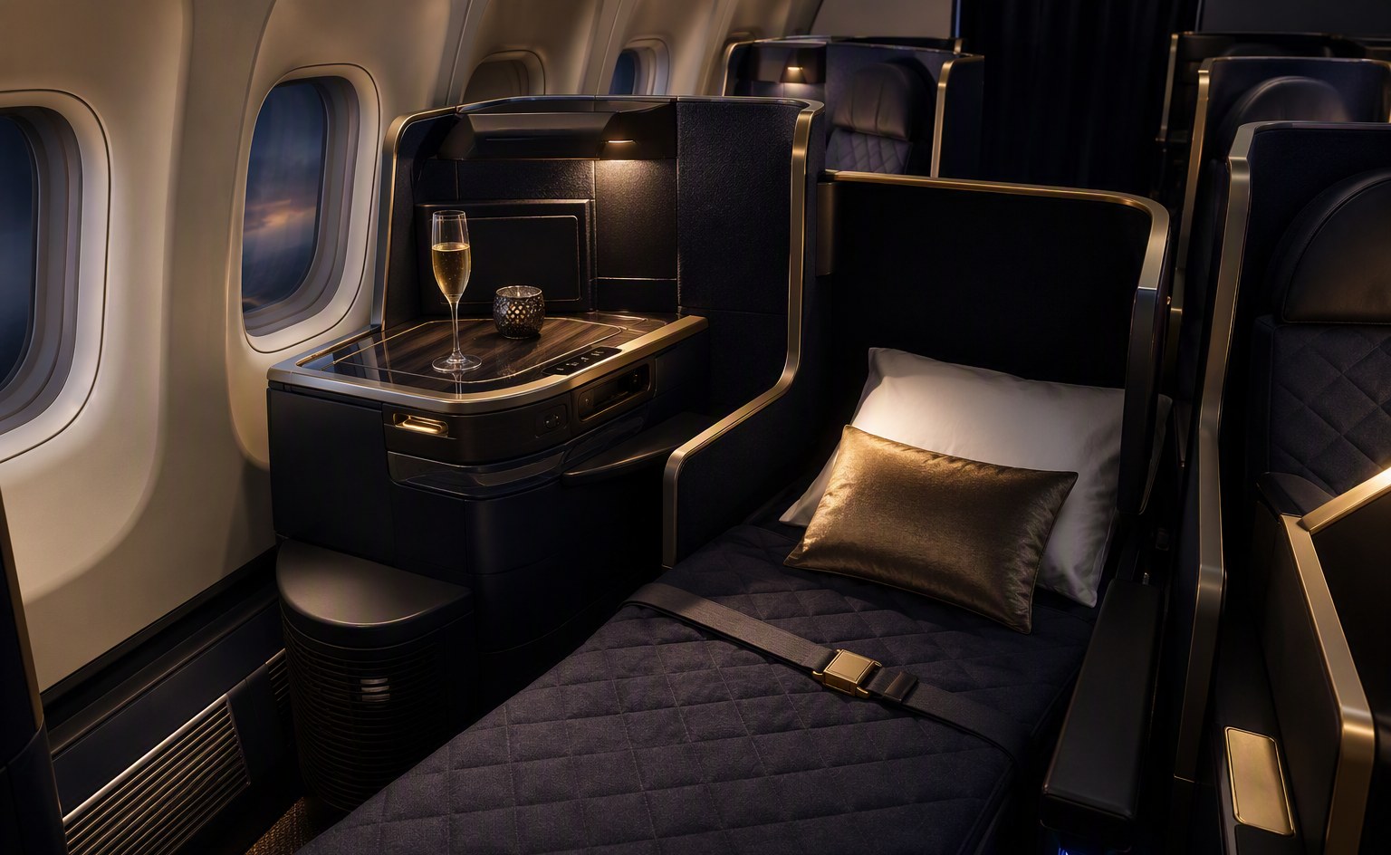Business class cabin
